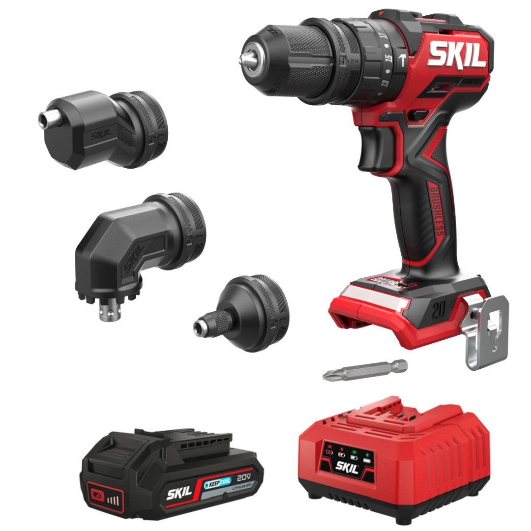 SKIL 3066 CA SG Hiiliharjaton akkuiskuporakone akulla ja laturilla