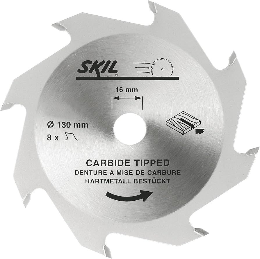 SKIL 5740 Kovametallikärkinen terä 130 mm, 8-hampainen