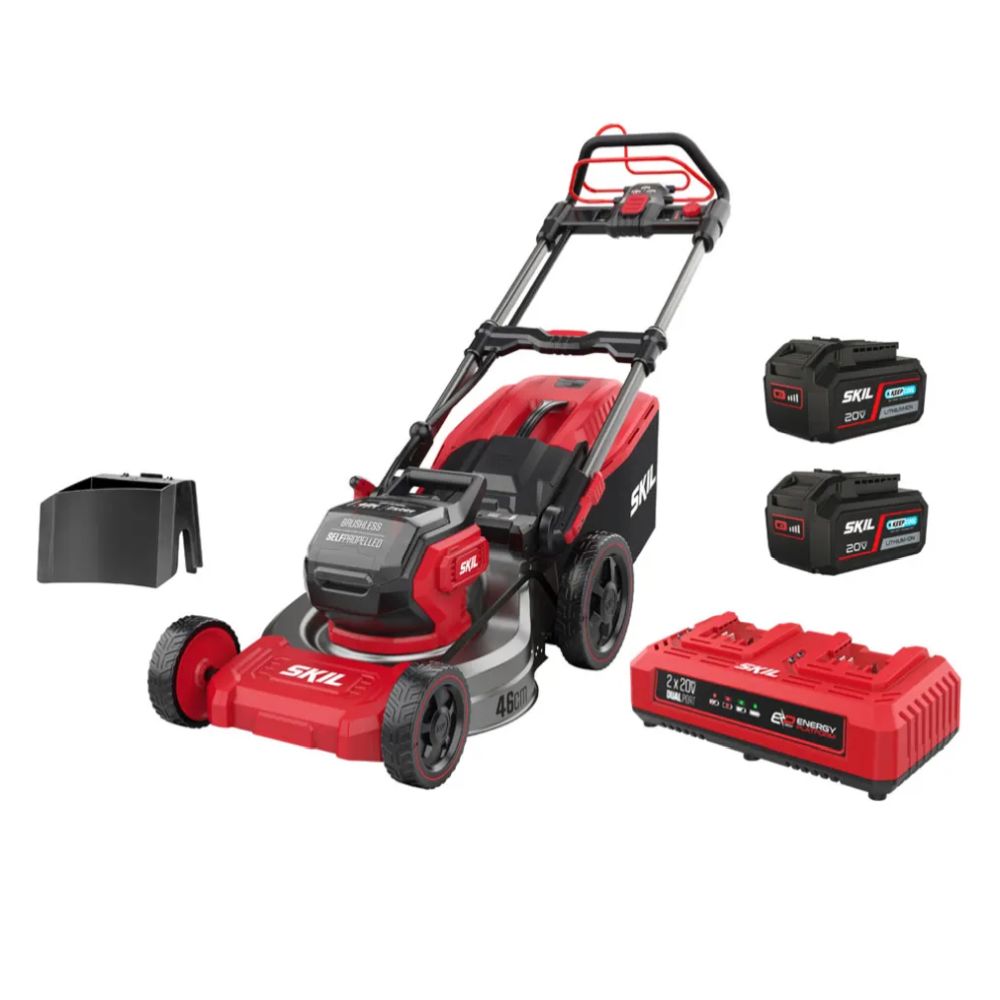 SKIL 0150BA vetävä ruohonleikkuri 46 cm 2 x 4,0 Ah 20 V