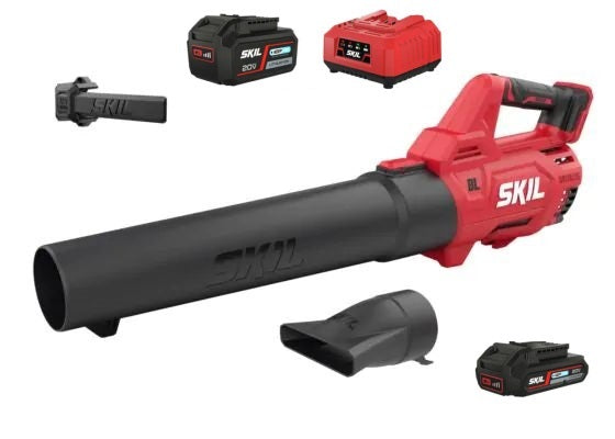 SKIL 0330 CA akkulehtipuhallin 4 Ah akulla ja laturilla
