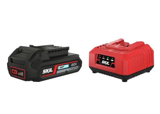 SKIL 3110 AA laturi 20 V + 2,5 Ah akku