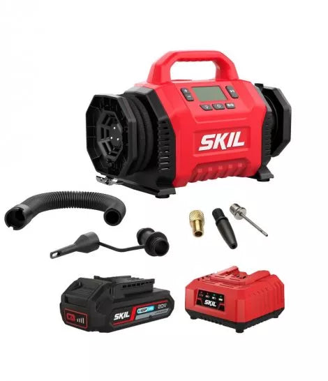 SKIL 3153 CA Langaton ilmakompressori, laturi ja 2,5 Ah akku