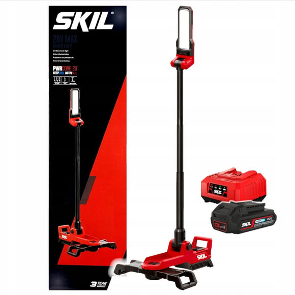 SKIL 3165 CA akkukäyttöinen tornivalaisin akulla ja laturilla