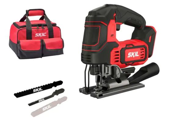 SKIL 3430 FA XP Hiiliharjaton-akkupistosaha laukulla