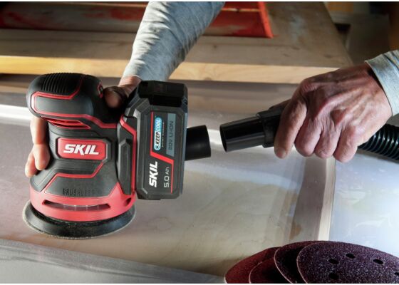 SKIL 3750 FA XP hiiliharjaton akkuepäkeskohiomakone 125 mm 20 V