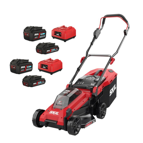 SKIL 0130 CA hiiliharjaton akkuruohonleikkuri 34 cm 20 V