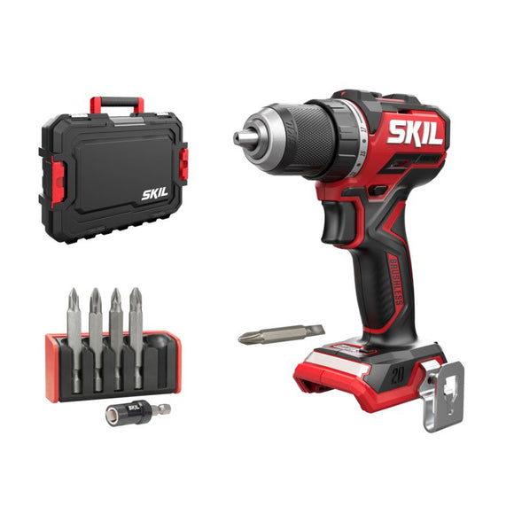 SKIL 3065 JA hiiliharjaton akkuporakone salkulla