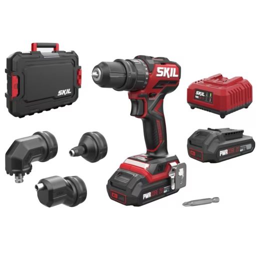 SKIL 3066 HC Hiiliharjaton porakone setti salkulla