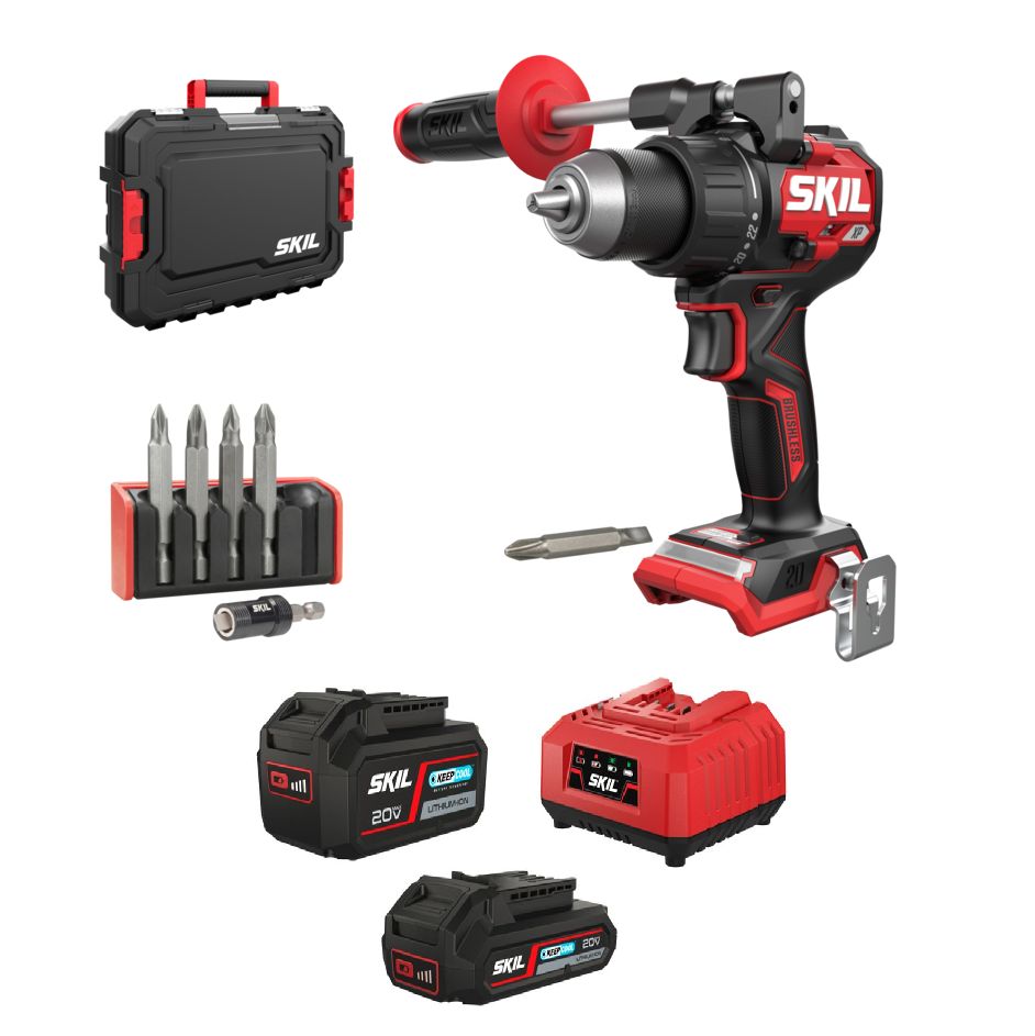 SKIL 3080 JA XP BRUSHLESS AKKUPORAKONE 130Nm salkulla