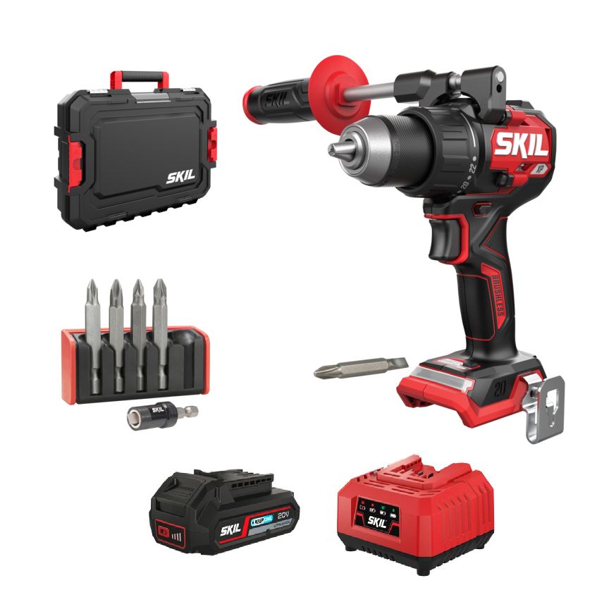 SKIL 3080 JA XP BRUSHLESS AKKUPORAKONE 130Nm salkulla - 0