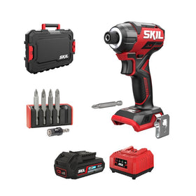 SKIL 3225 JA Compact hiiliharjaton akkuiskuruuvinväännin 20 V salkulla - 0