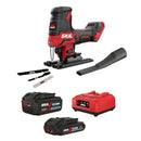 SKIL 3440 CA Compact hiiliharjaton pistosaha 2 akulla ja laturilla