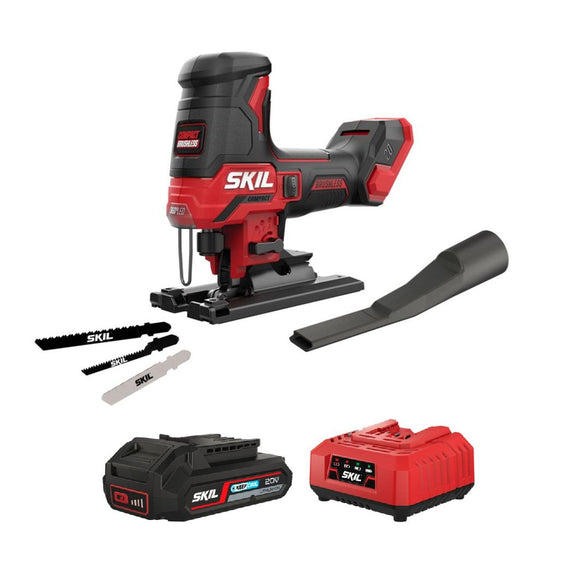 SKIL 3440 CA Compact hiiliharjaton pistosaha akulla ja laturilla