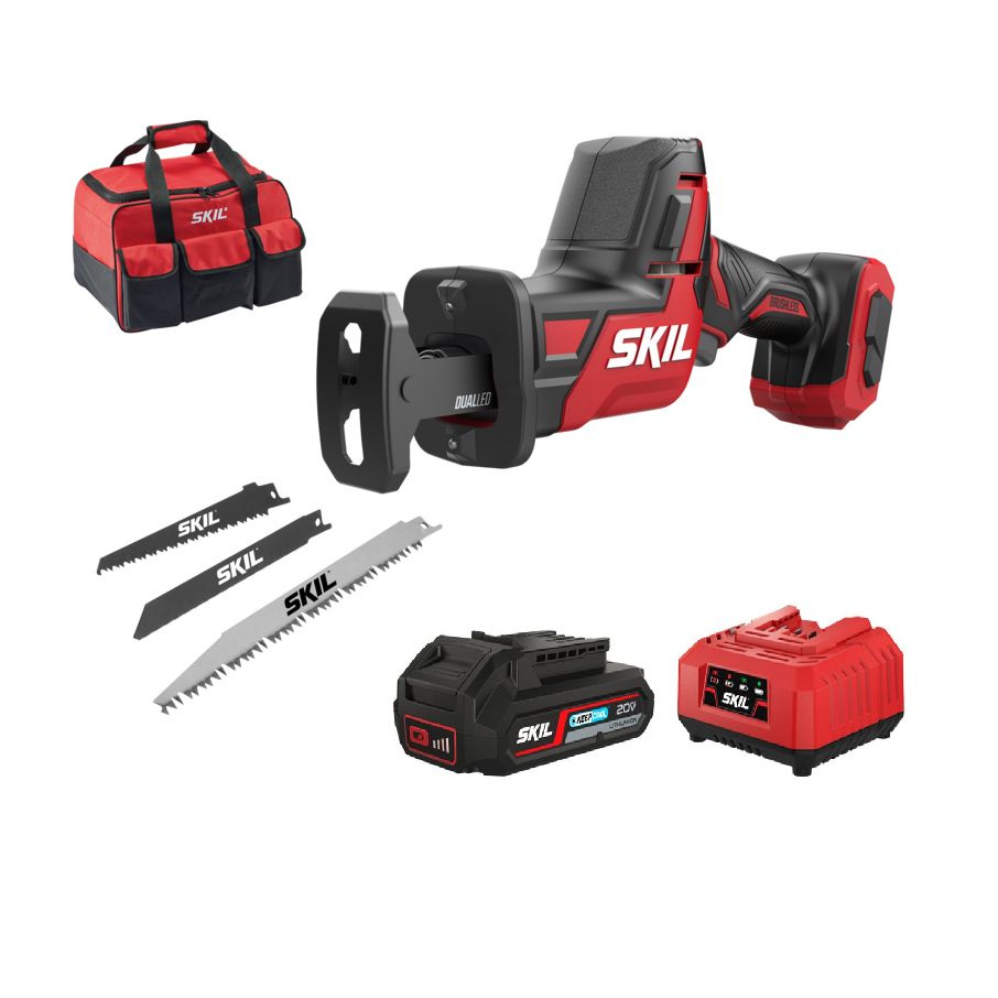 SKIL 3475 FA Compact hiiliharjaton akkupuukkosaha kantokassilla - 0