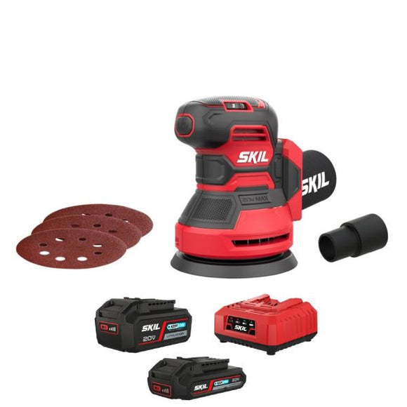 SKIL 3745 CA epakeskohiomakone 125mm akulla ja laturilla