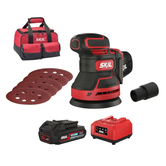 SKIL 3750 FA XP hiiliharjaton akkuepäkeskohiomakone 125 mm 20 V