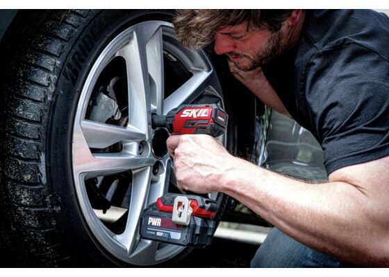 SKIL 3265 JA Compact hiiliharjaton akkumutterinväännin 250 Nm 20 V salkulla