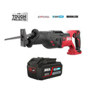 SKIL cordless reciprocating saw with battery on a white background