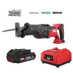 SKIL 3480 CB XP hiiliharjaton akkupuukkosaha 20 V akulla ja laturilla