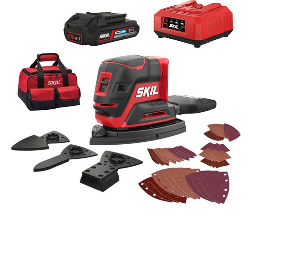 SKIL 3720 FB hiiliharjaton yhdistelmähiomakone 20 V kassilla