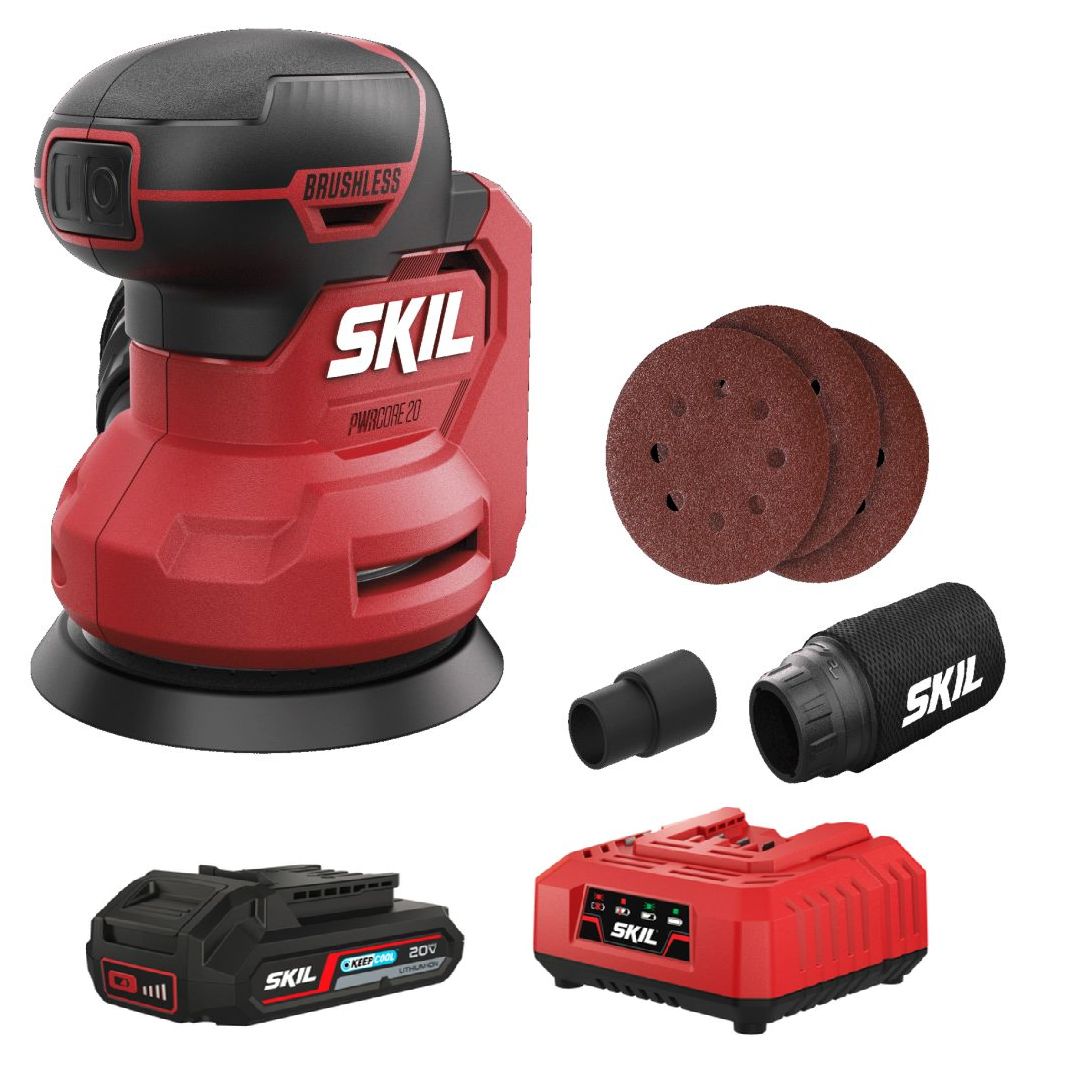 Skil 3746 CA hiiliharjaton akkuepäkeskohiomakone 125 mm 20 V