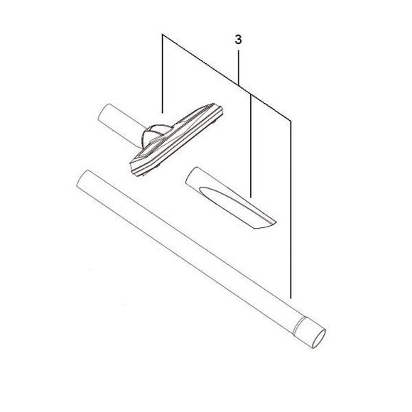 SKIL PUTKI osasarja 3154 / 3158 imuriin
