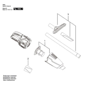 SKIL PUTKI osasarja 3154 / 3158 imuriin - 0