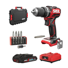 SKIL 3075 JA Compact hiiliharjaton akkuiskuporakone 20 V salkulla - 0